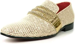 FI-7528 Metalic Chain Slip on Loafer