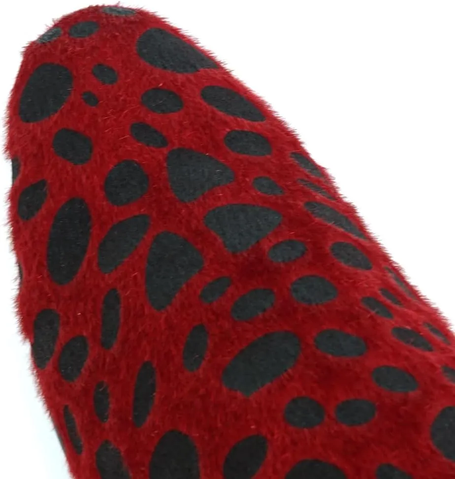 FI-7532 Leopard Print Pony Hair Slip on Loafer