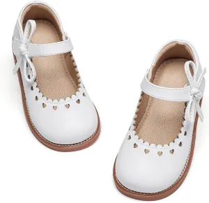 Flaryzone Toddler Little Girl Mary Jane School Uniform Oxfords Flat Dress Shoes