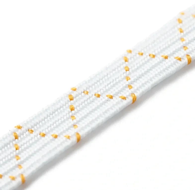 Flat elastic 6mm, white