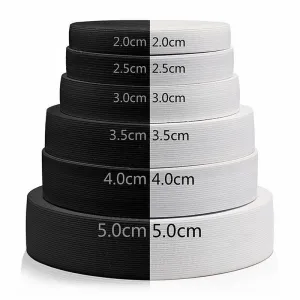 Flat Elastic trim - 40mm  - 1850E