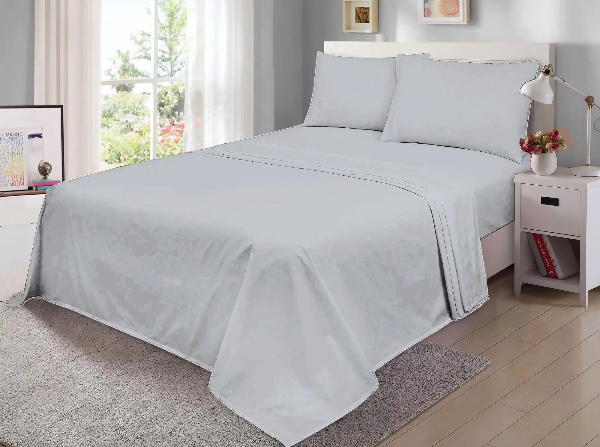 Flat Sheet, Soft & Premium quality, Egyptian Cotton with 200 Thread Count.