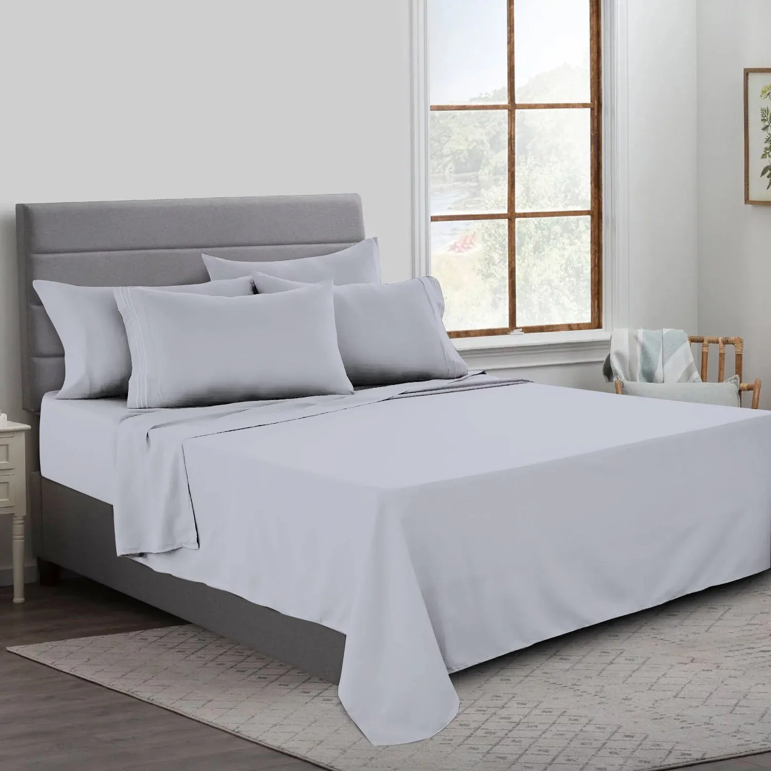 Flat Sheet, Soft & Premium quality, Egyptian Cotton with 200 Thread Count.