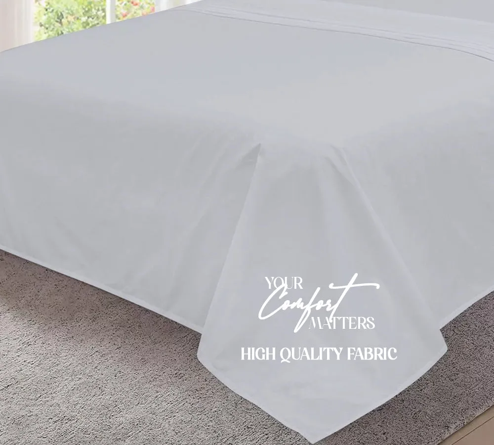 Flat Sheet, Soft & Premium quality, Egyptian Cotton with 200 Thread Count.