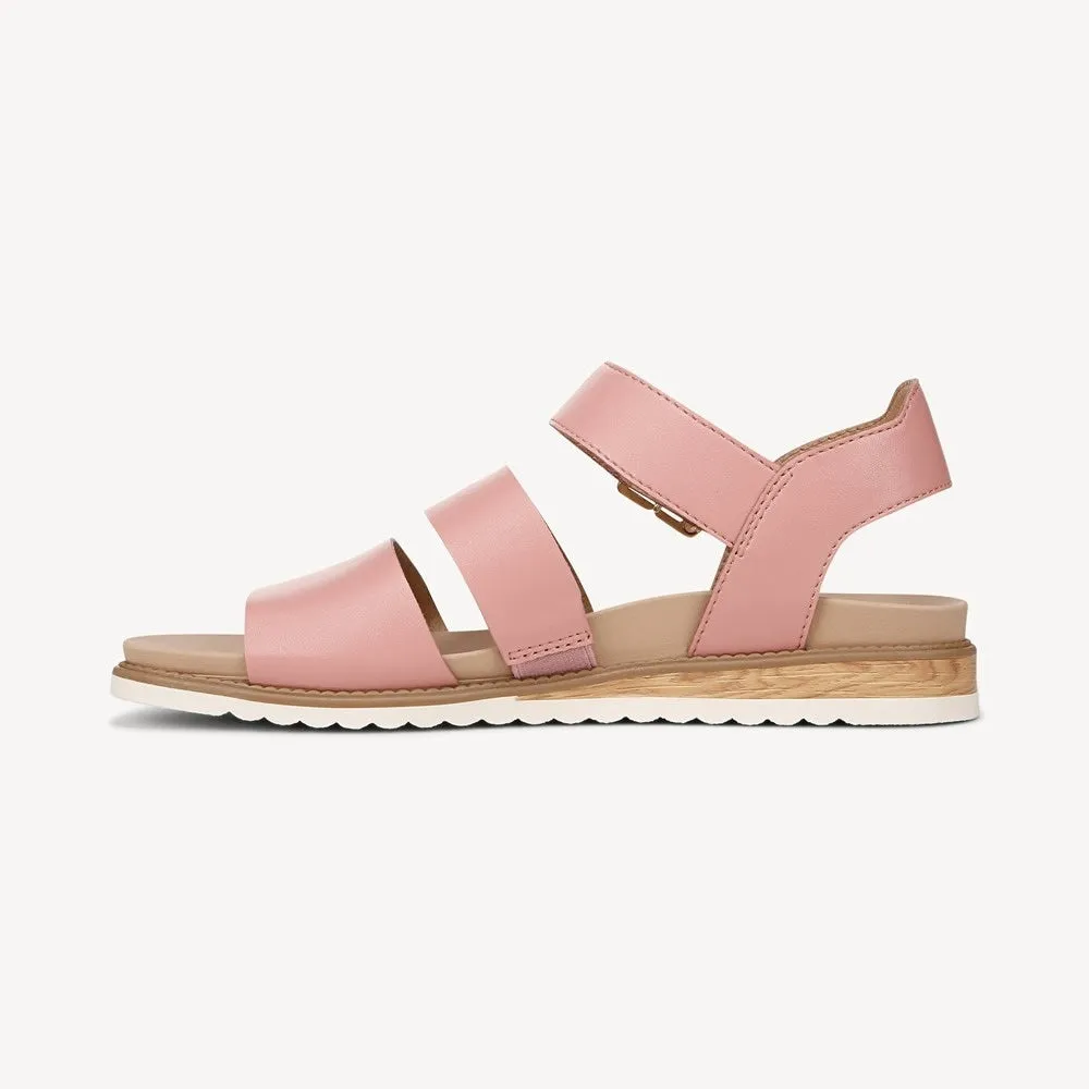 Flats Strap Pink Glow Reliable shipping Easy tracking Rounded Scholl's Island Dr. Ankle Toe Open Sandals Rose