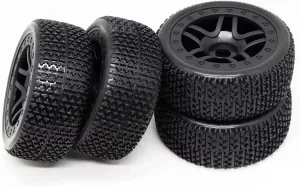 for HG for FS 4PCS 1:8 Off-Road Tire Soft Tire Snow Cross-Country for Racing Flat Running Grip Strong Tire Rc Car Tires(B)