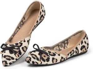 Frank Mully Womens Flat Shoes Classic Pointed Toe Flats Knitted Dress Shoes Soft Flats for Woman Comfortable Dressy