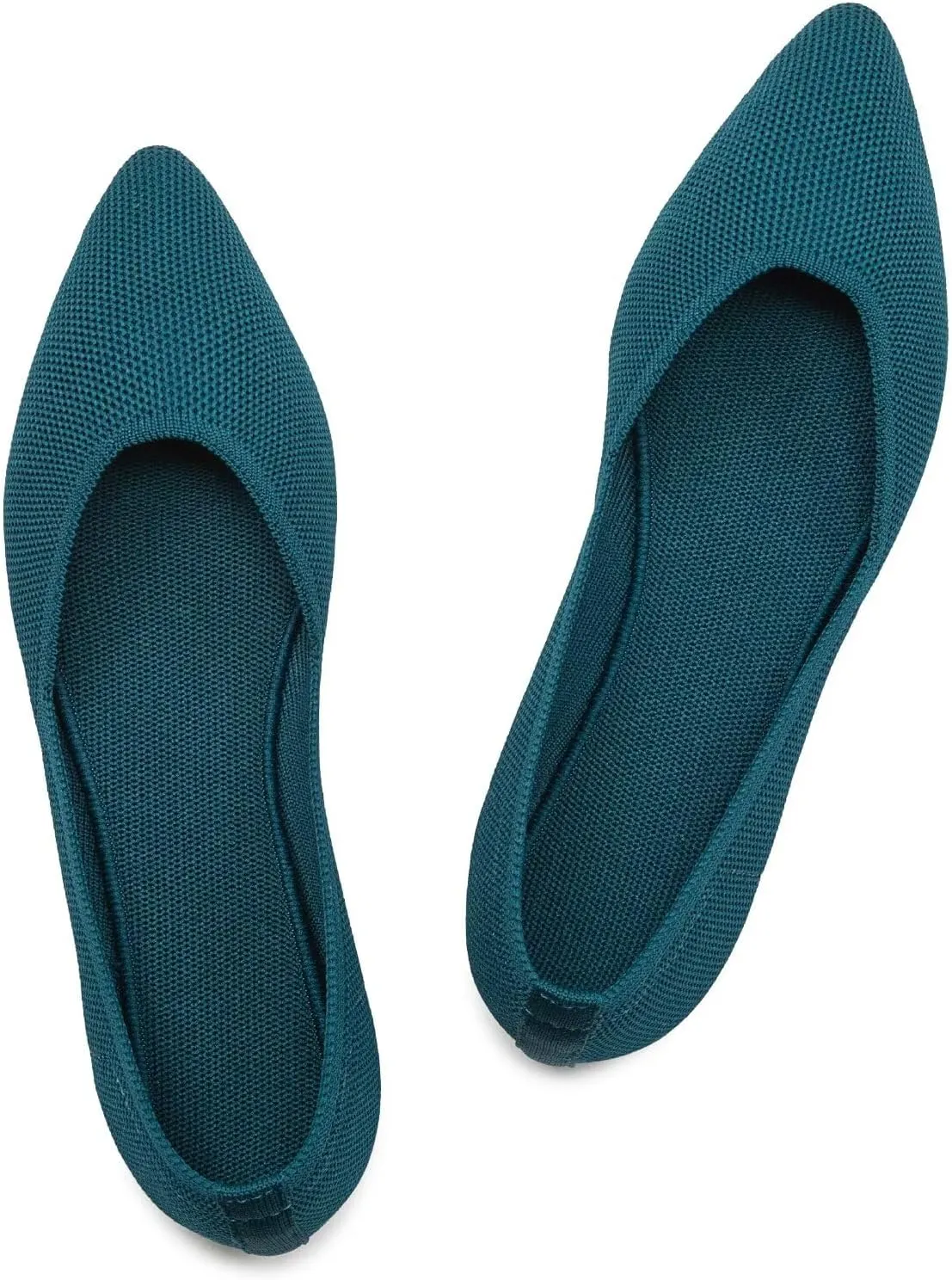 Frank Mully Womens Flat Shoes Classic Pointed Toe Flats Knitted Dress Shoes Soft Flats for Woman Comfortable Dressy