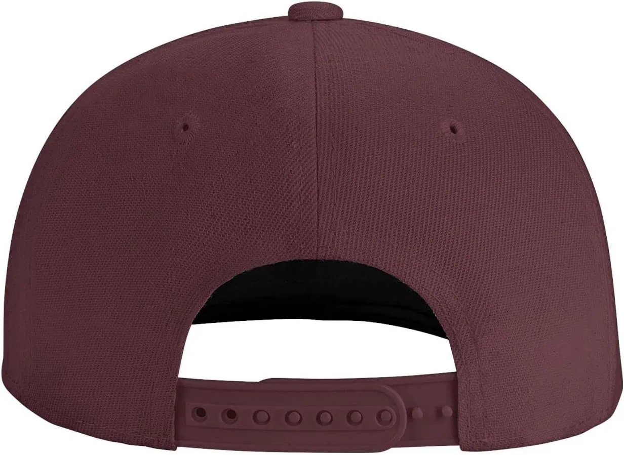 Frying Pan with Eggs Snapback Hats for Men Women Baseball Cap Flat Bill Brim Hat