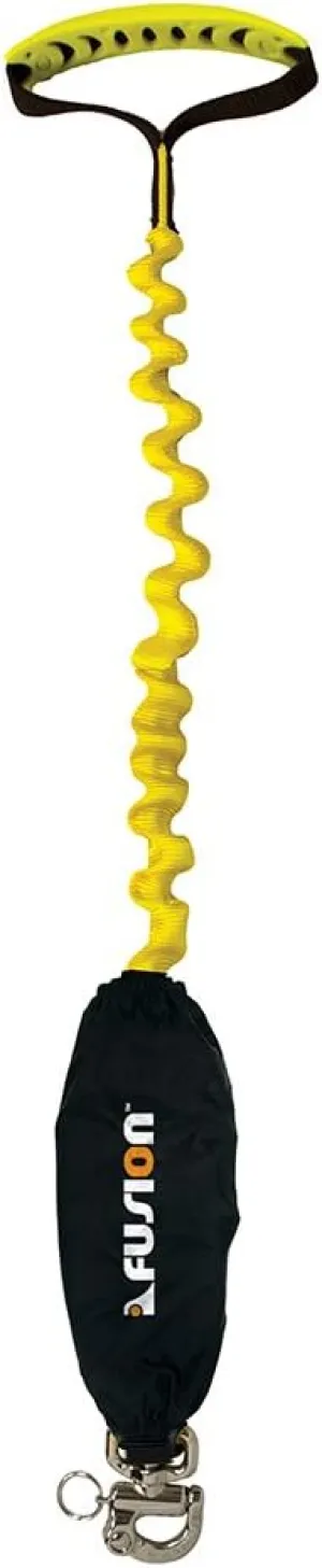 Fusion Pets 3ft 36"x1" Internal Elastic Bungee Anti Shock System Military Tactical Police K9 5000lbs Rated Hunting Guard Dog Rubber Handle Leash Canine Yellow
