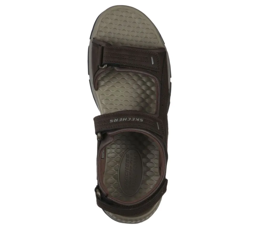 GARO DOUBLE VELCRO SANDAL 204105-CHOCOLATE