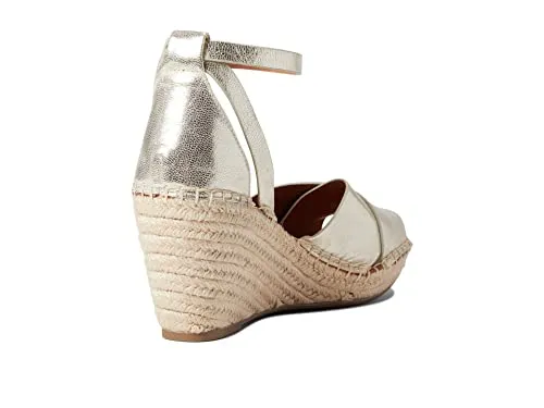 Gentle Souls by Kenneth Cole Women's Charli X Band Buckle Heeled Sandal, Ice, 9