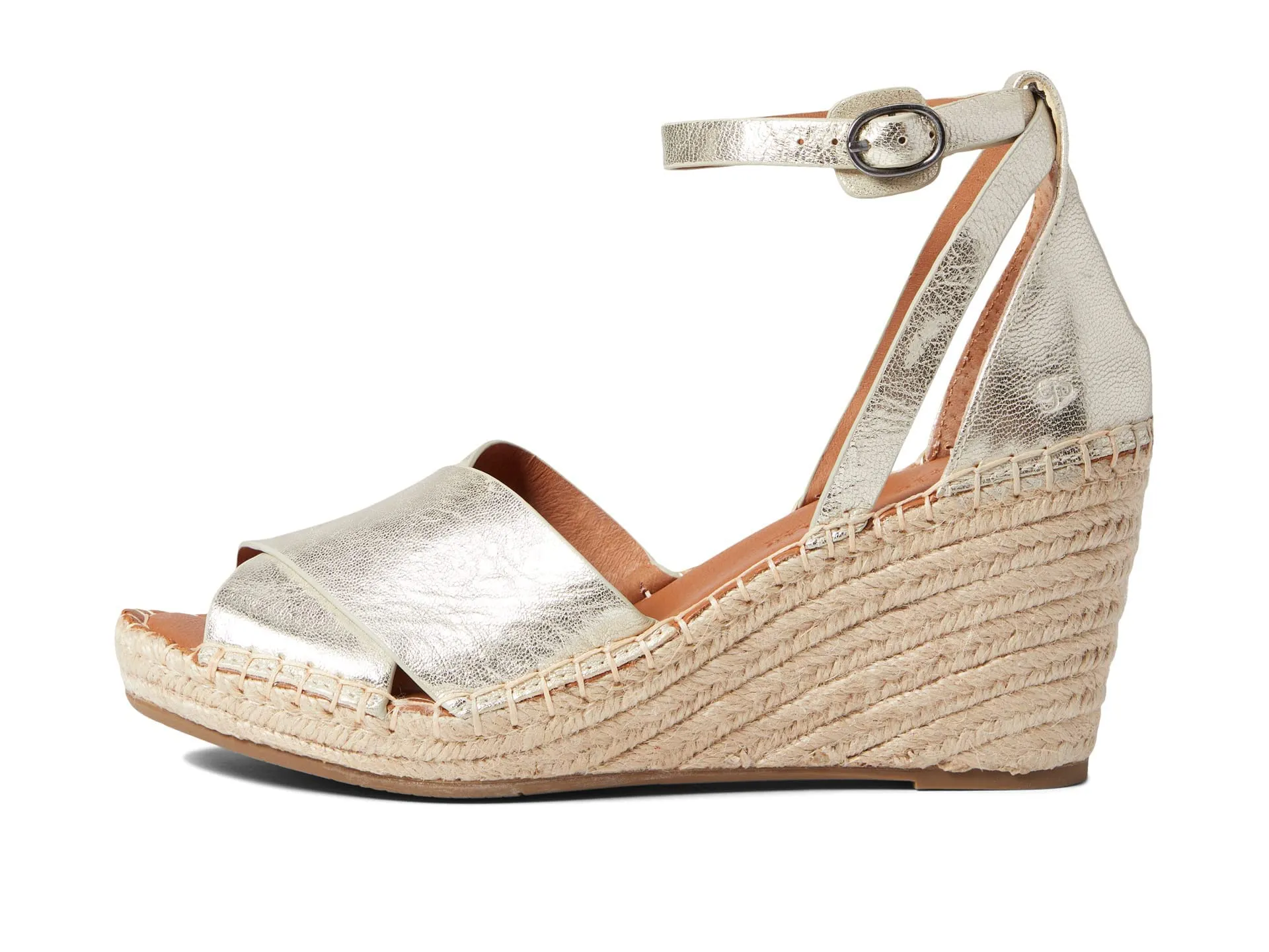 Gentle Souls by Kenneth Cole Women's Charli X Band Buckle Heeled Sandal, Ice, 9