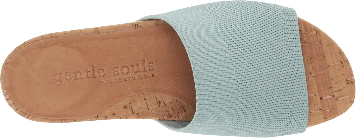 Gentle Souls by Kenneth Cole Women's Gisele Wedge Slide Heeled Sandal