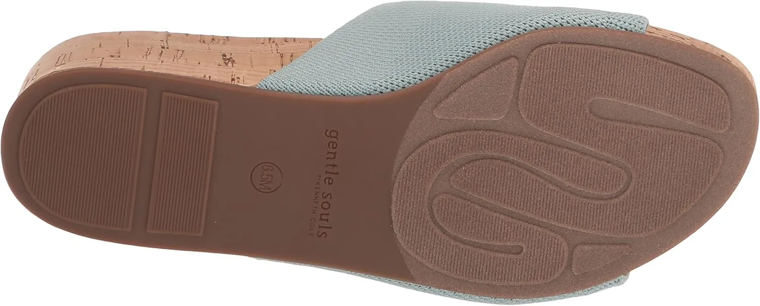 Gentle Souls by Kenneth Cole Women's Gisele Wedge Slide Heeled Sandal