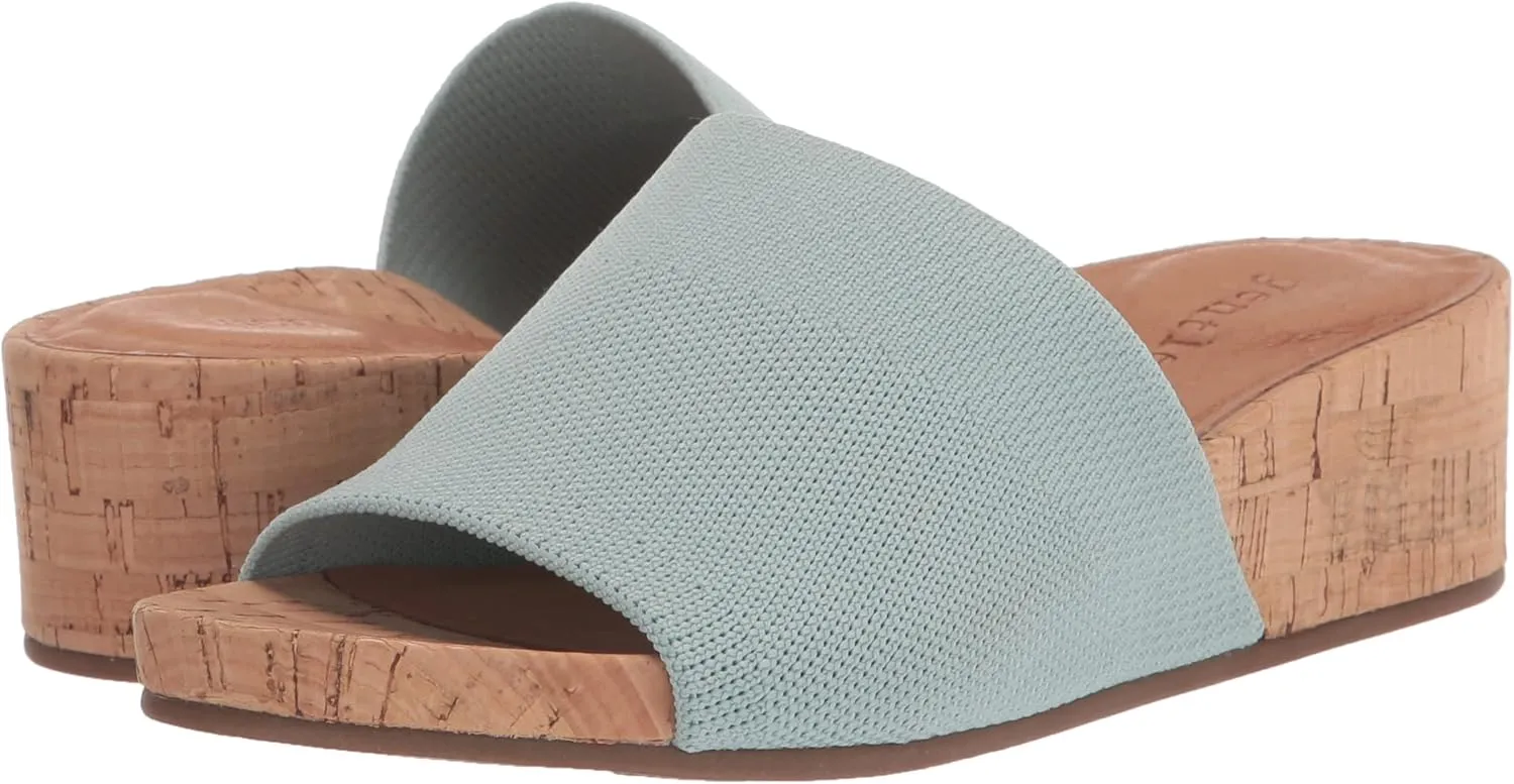 Gentle Souls by Kenneth Cole Women's Gisele Wedge Slide Heeled Sandal
