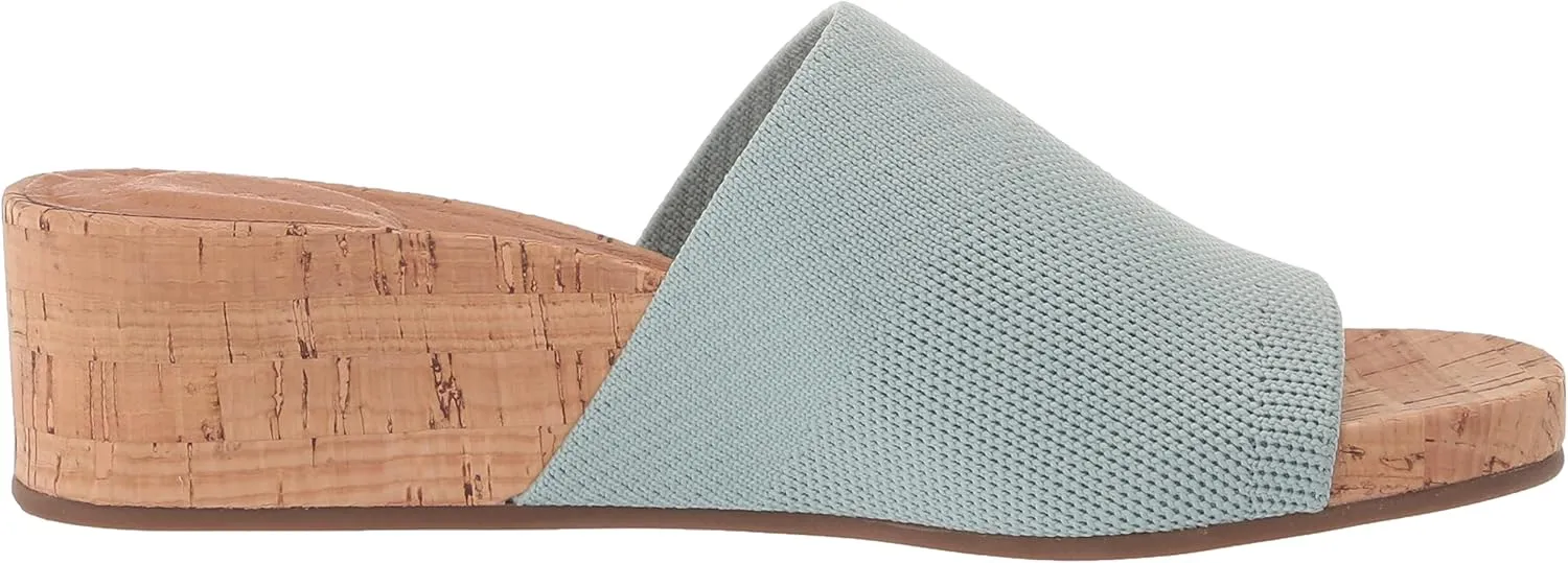 Gentle Souls by Kenneth Cole Women's Gisele Wedge Slide Heeled Sandal