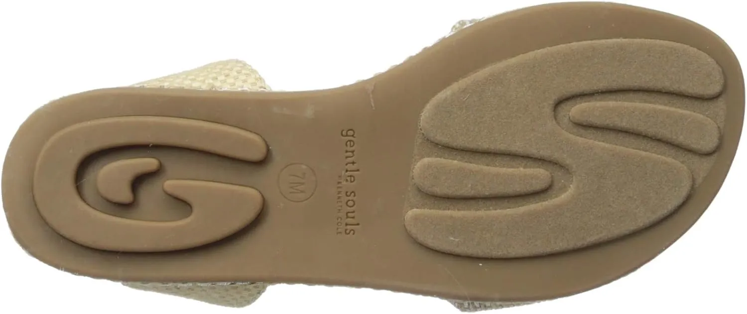 Gentle Souls by Kenneth Cole Women's Lark Elastic Flat Sandal