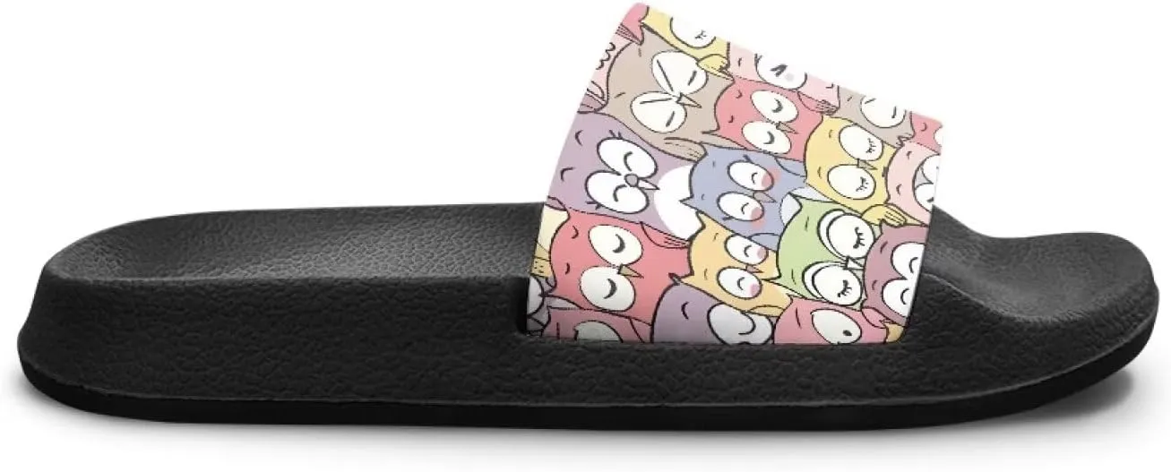 Girls Slides Sandals Anti Slip Shower Pool Sandal Ultra Comfy Open Toe Slippers for Indoor Outdoor Little Kid/Big Kid