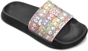 Girls Slides Sandals Anti Slip Shower Pool Sandal Ultra Comfy Open Toe Slippers for Indoor Outdoor Little Kid/Big Kid