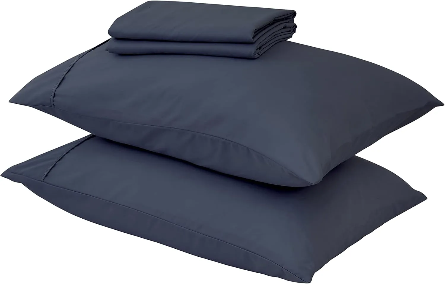 Great Bay Home 4-Piece Full Blue Microfiber Sheet Set | Ultra-Soft, Brushed Bedding Sheets & Pillowcases - Wrinkle & Fade Resistant, All-Season Bed Sheets for Bed (Full, Ocean)