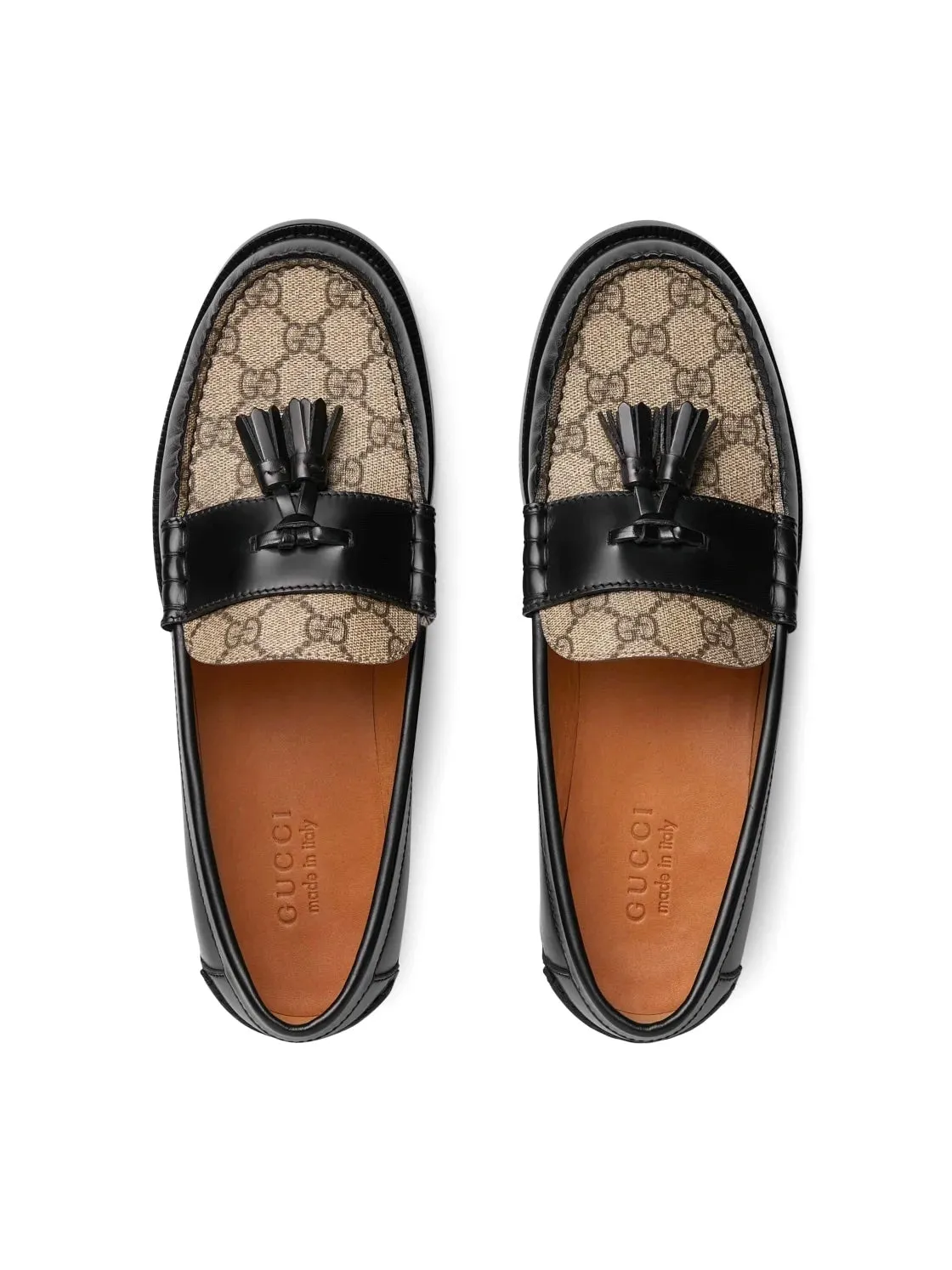 GUCCI GG SUPREME TASSLE LOAFERS