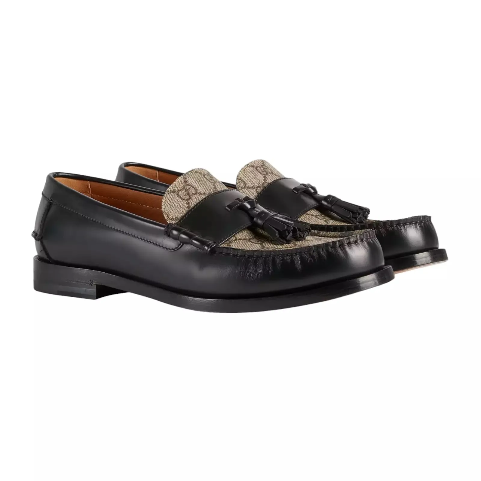 GUCCI GG SUPREME TASSLE LOAFERS