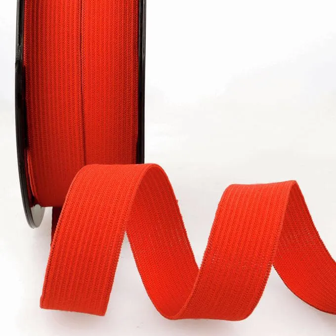 Haberdashery Elastic Coloured Elastic Red 15mm Elastic