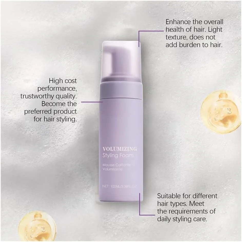 Hair Styling Mu Si, Creating A Full and Voluminous Style All Day. Significantly Increase The Bulkiness of Hair.(1Count (Pack of 1))