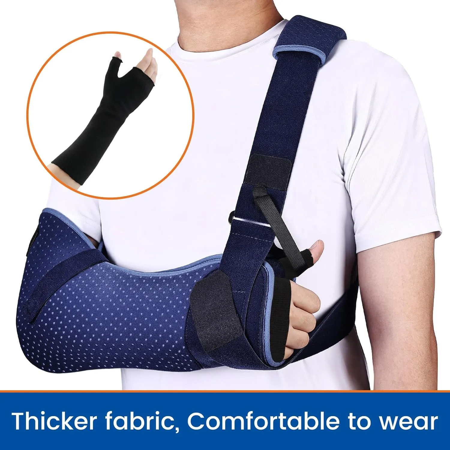 Hand Socks for Splint, Tubular Stockinette Tubing for Arm,Elastic Arm Cast Cover Cotton Sleeve for Under Cast Wrap,Wrist Brace Liner, Gauze Sleeve for Men and Women (Small,Firm Version)
