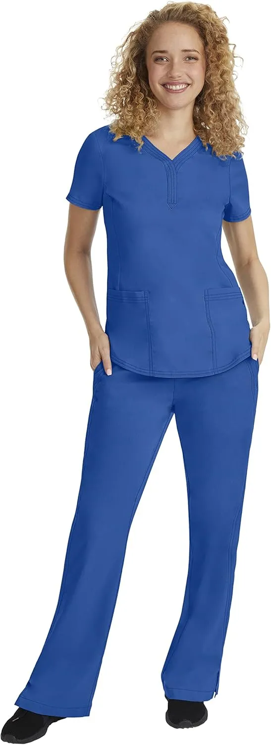 Healing Hands Taylor Women's Pants Mid Rise with 2 Pockets & Back Elastic Waistband Plus Size 9095