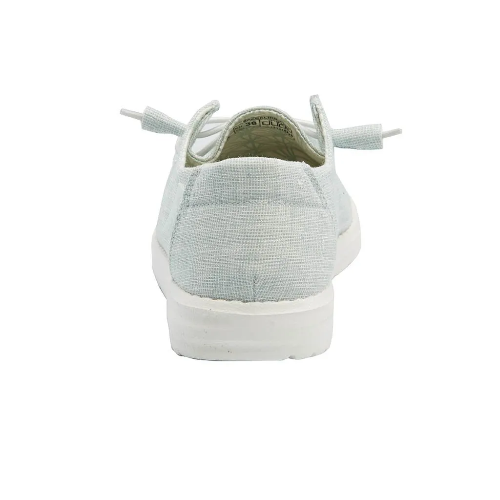 Hey Dude Sparkling Mint Wendy Canvas Ladies Shoes 121418326