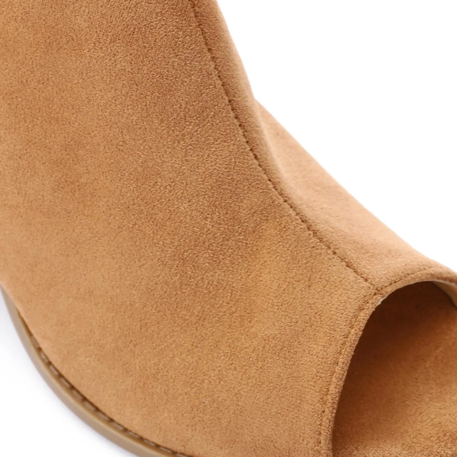 High Heel Mule Sandals – Elegant Pointed Toe, Faux Leather Texture 3CM