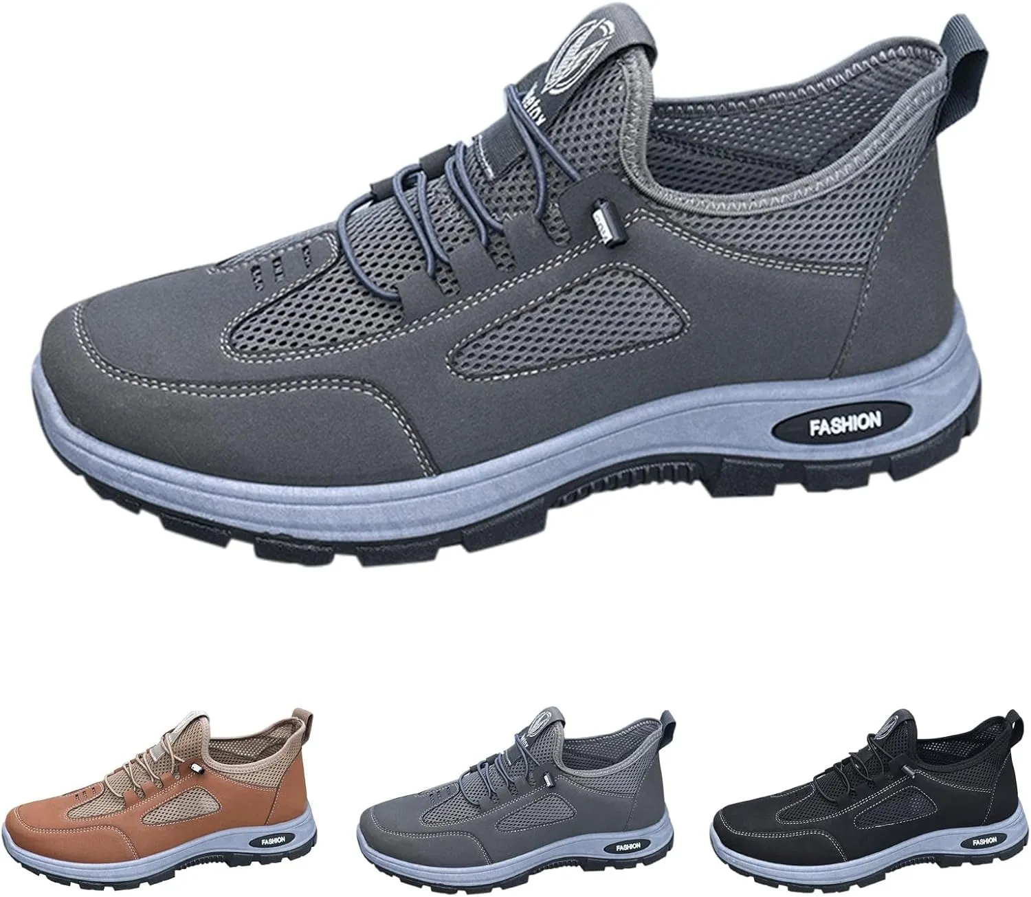 Hiking Shoes for Mens 2025 Waterproof Mesh Lightweight Breathable Walking Shoes Men's Comfortable Running Shoe