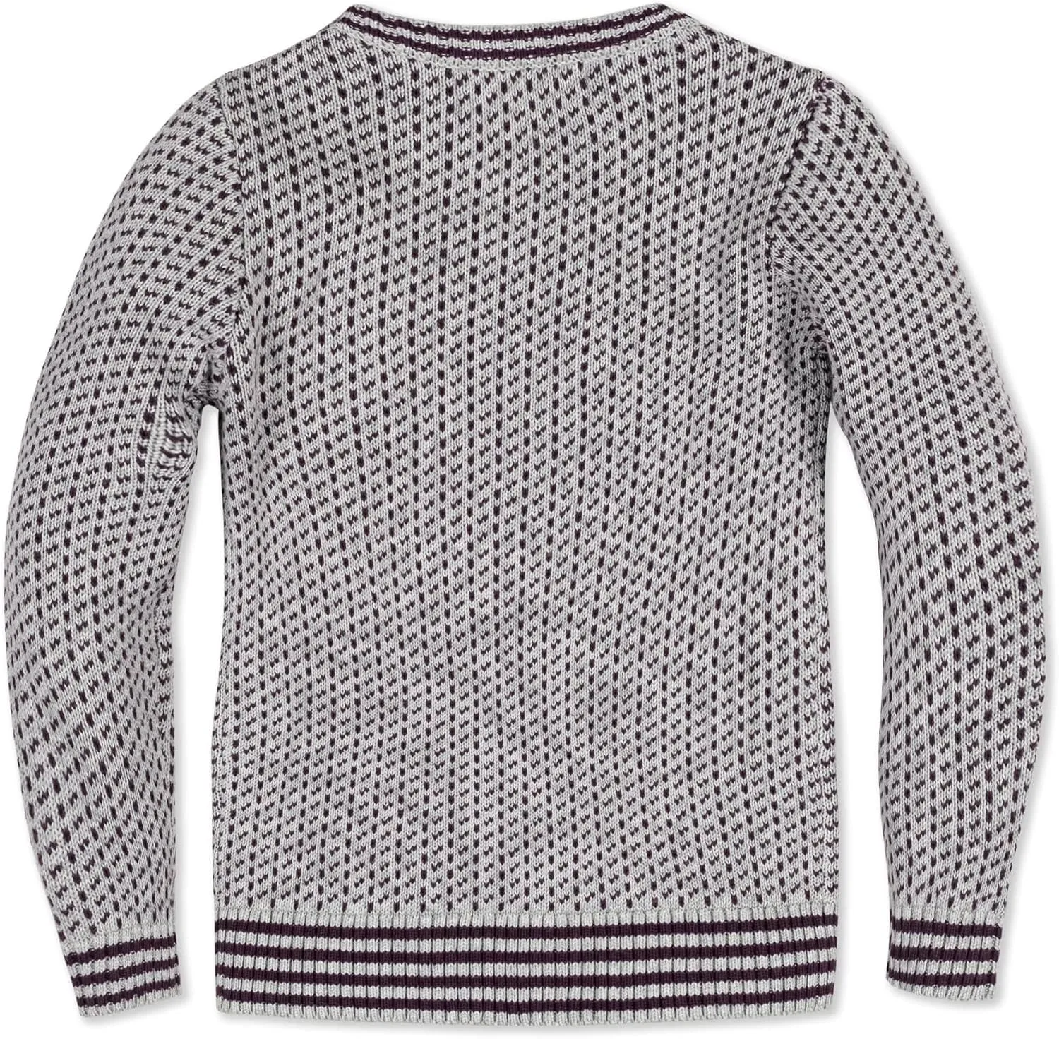 Hope & Henry Boys' Long Sleeve Crew Neck Pullover Sweater