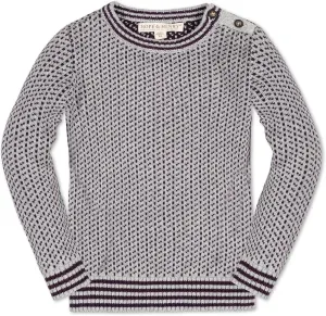 Hope & Henry Boys' Long Sleeve Crew Neck Pullover Sweater