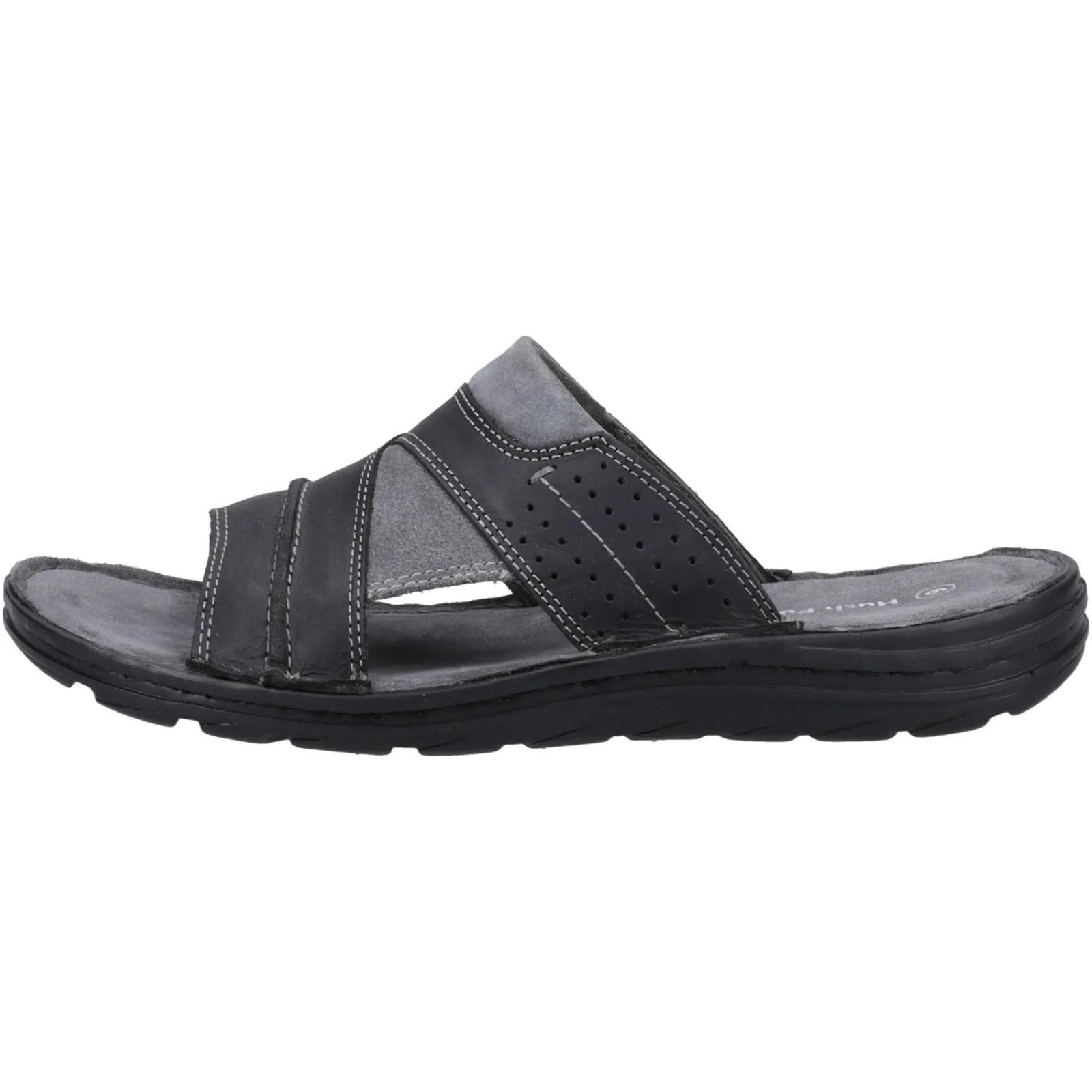 Hush Puppies Archer Leather Men's Black Sandals