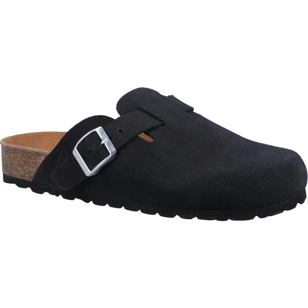 Hush Puppies Bailey Women Black Suede Clog