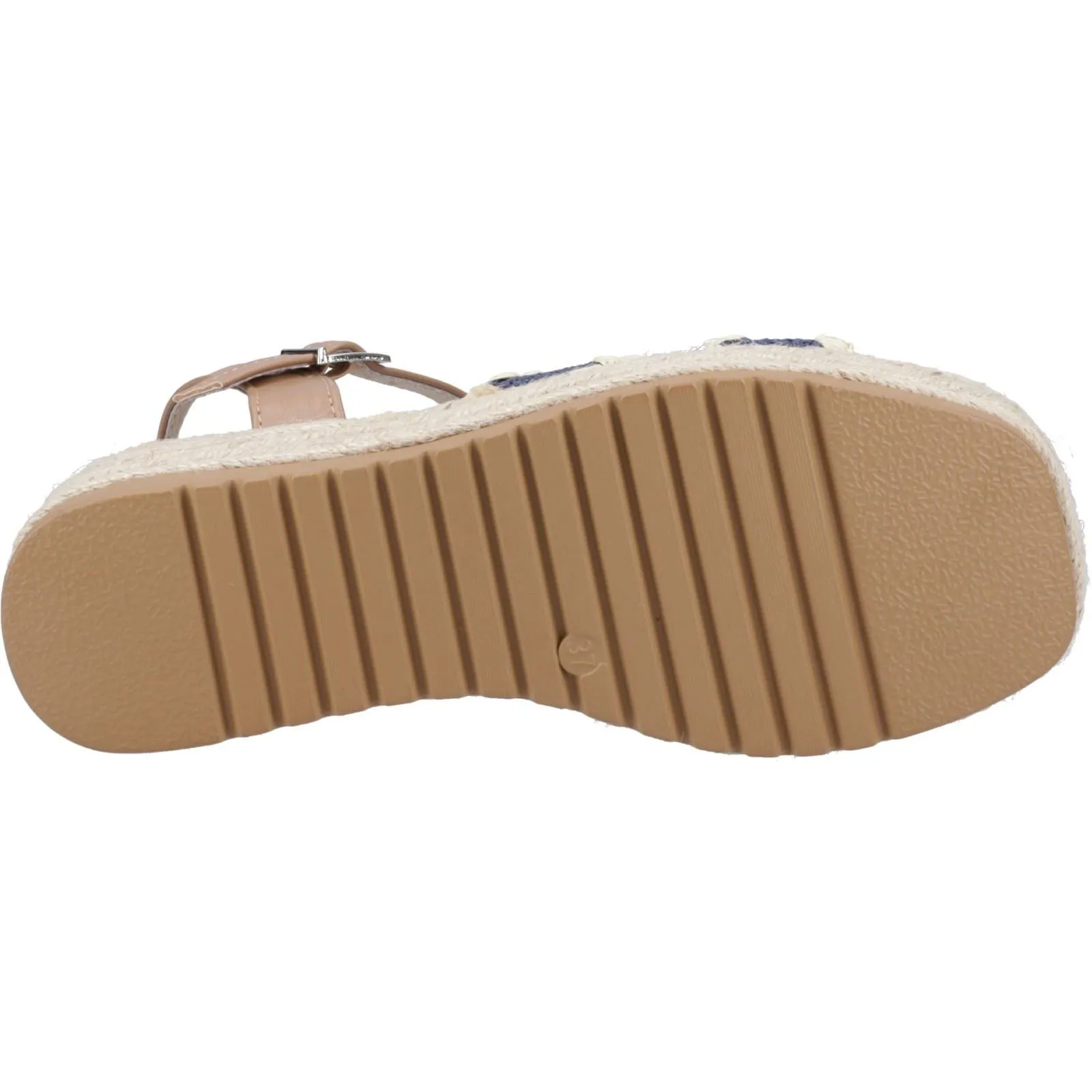 Hush Puppies Jemma Espadrille Polyurethane Women's Navy Sandals