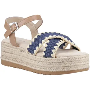 Hush Puppies Jemma Espadrille Polyurethane Women's Navy Sandals