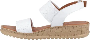 Hush Puppies Women's Ebony Woven, White, 10