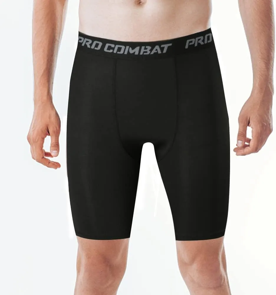 HYCOPROT Men’s Compression Shorts Spandex Sports Underwear Athletic Performance Baselayer Workout Running Active Tights