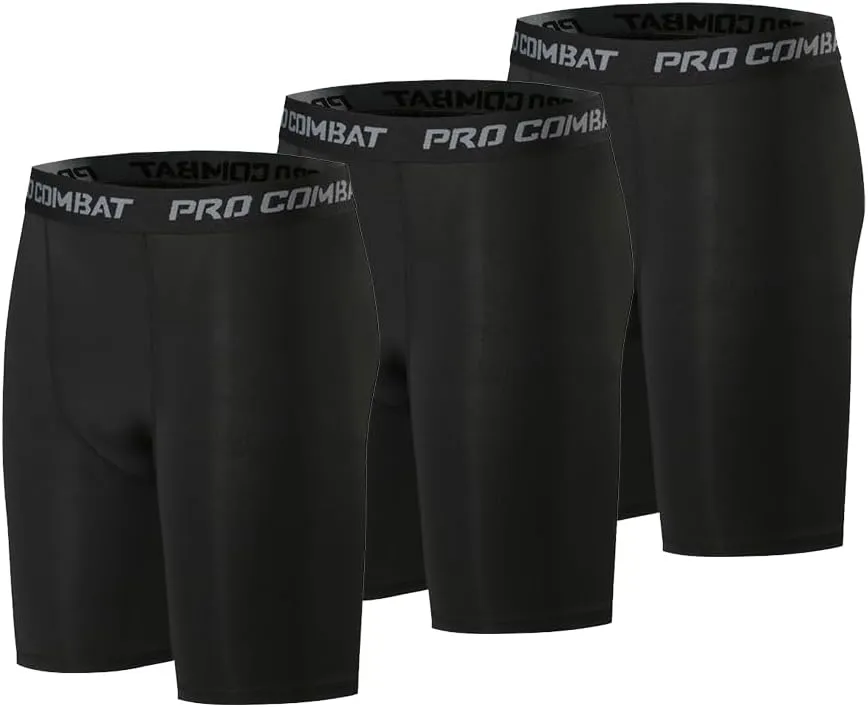 HYCOPROT Men’s Compression Shorts Spandex Sports Underwear Athletic Performance Baselayer Workout Running Active Tights