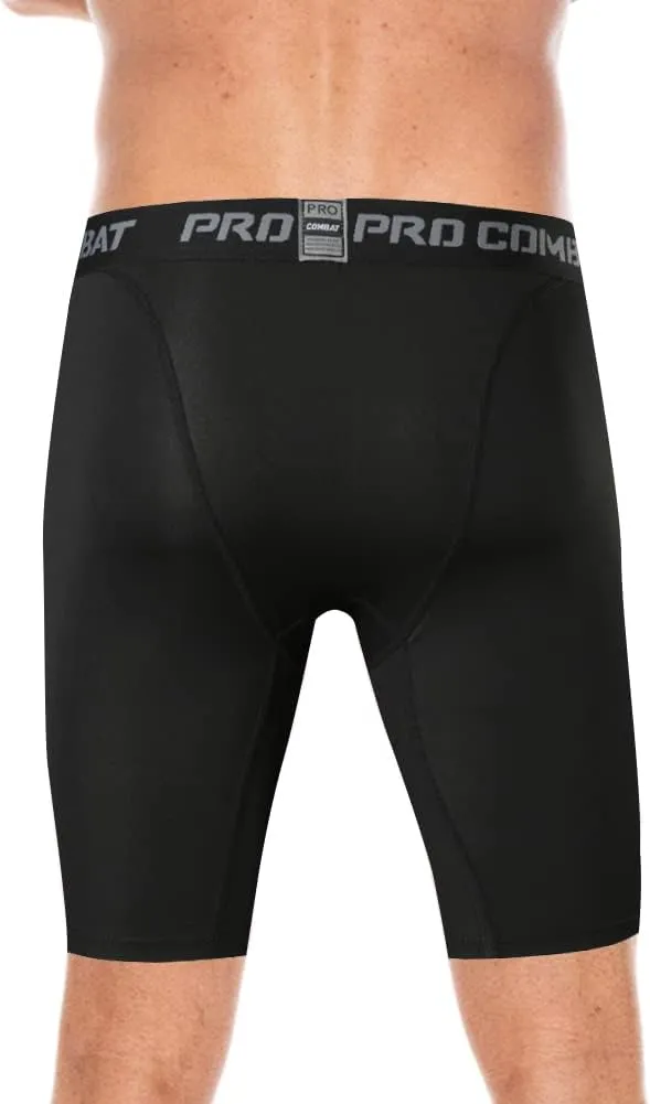 HYCOPROT Men’s Compression Shorts Spandex Sports Underwear Athletic Performance Baselayer Workout Running Active Tights