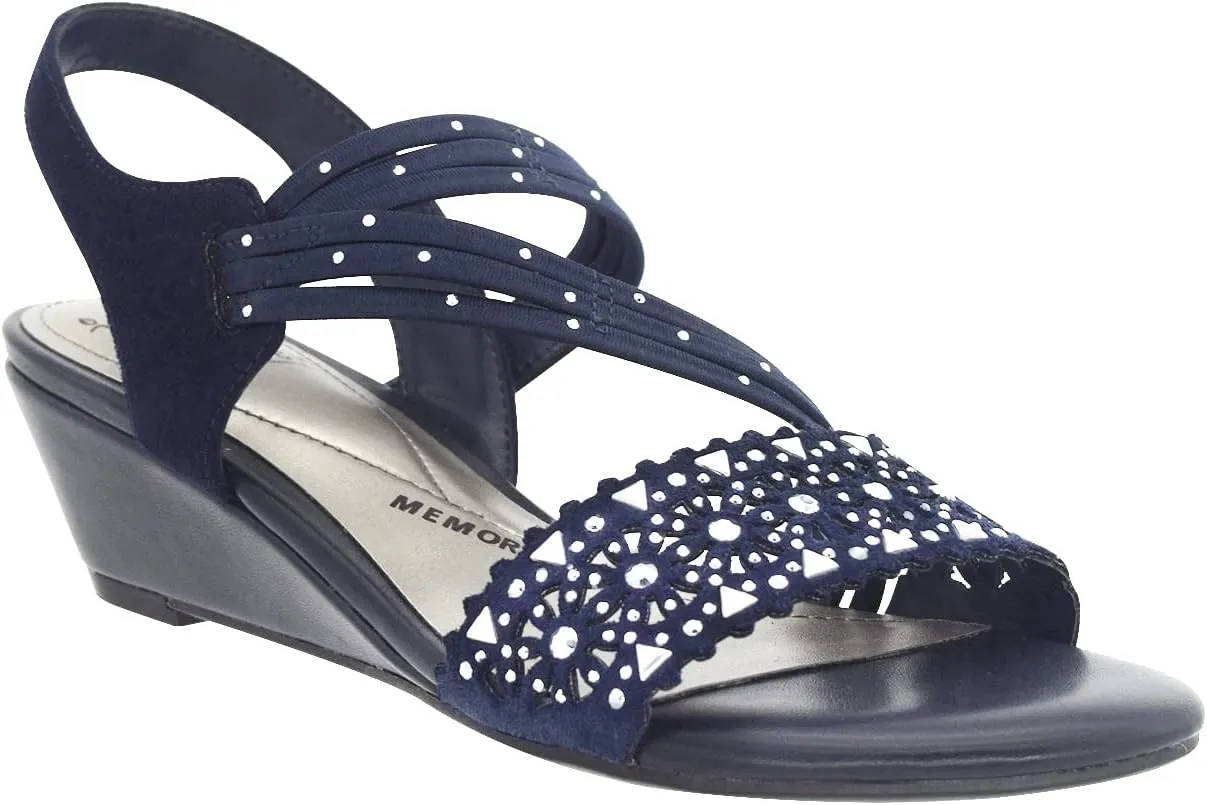 Impo Gatrina Stretch Wedge Sandal with Memory Foam
