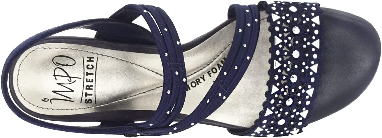Impo Gatrina Stretch Wedge Sandal with Memory Foam
