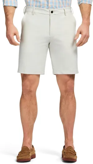 IZOD Men's Non-Iron Stretch Straight Fit Flat Front Traveler Short