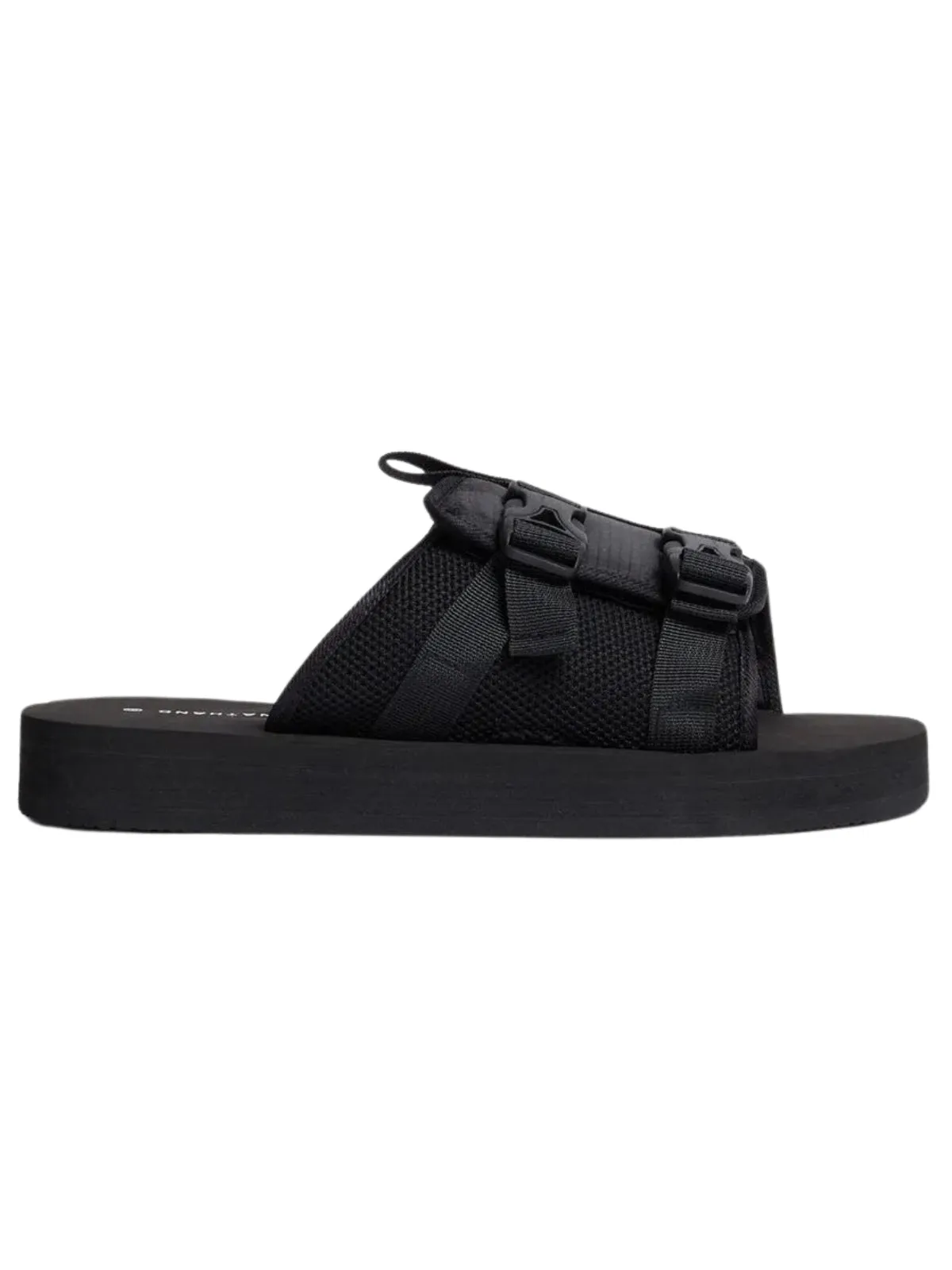 Jonathan D Slide Buckle Sandal Black