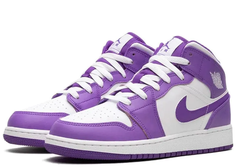 Jordan 1 Mid Purple Venom (GS)