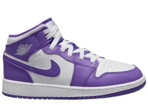 Jordan 1 Mid Purple Venom (GS)